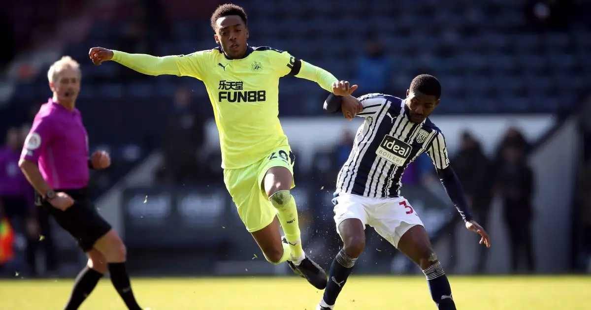 Joe Willock, Ainsley Maitland-Niles West Brom v Newcastle March 2021