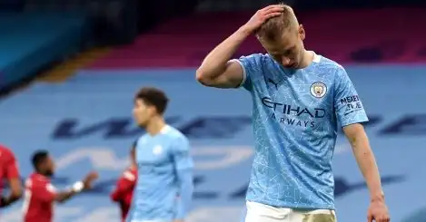 Zinchenko makes Man City vow after another home humbling by Man Utd