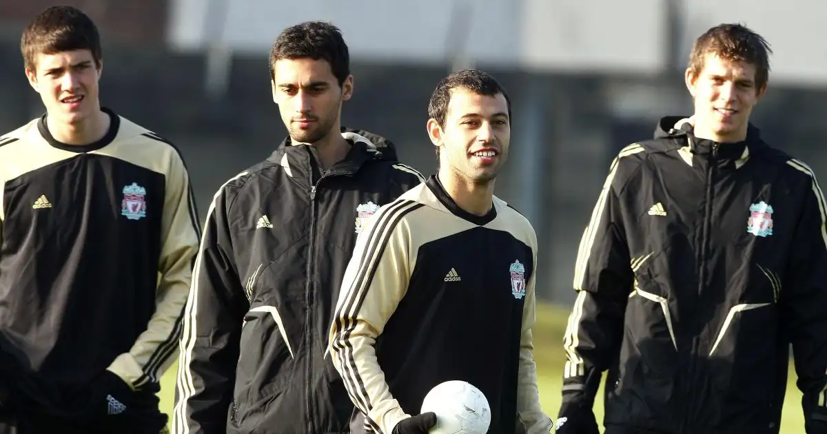 Javier Mascherano, Daniel Agger, Alvaro Arbeloa Liverpool