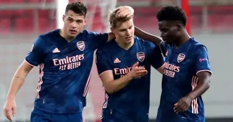 Odegaard brings up first Arsenal goal with rocket as advantage earned