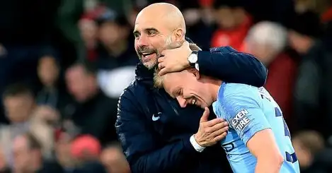 ‘I’m older and wiser’ – Pep jokes at Zinchencko’s ballsy trophy claim