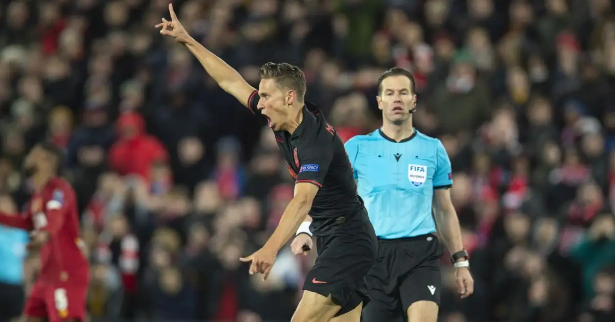 Marcos Llorente Liverpool v Atletico Madrid March 2020