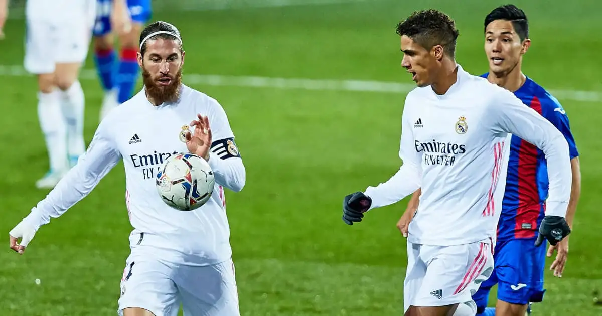 Sergio Ramos and Raphael Varane, Real Madrid, December 2020