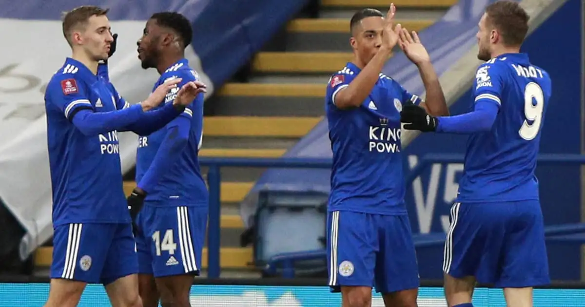 Iheanacho double helps Leicester dump sloppy Man Utd out in quarters