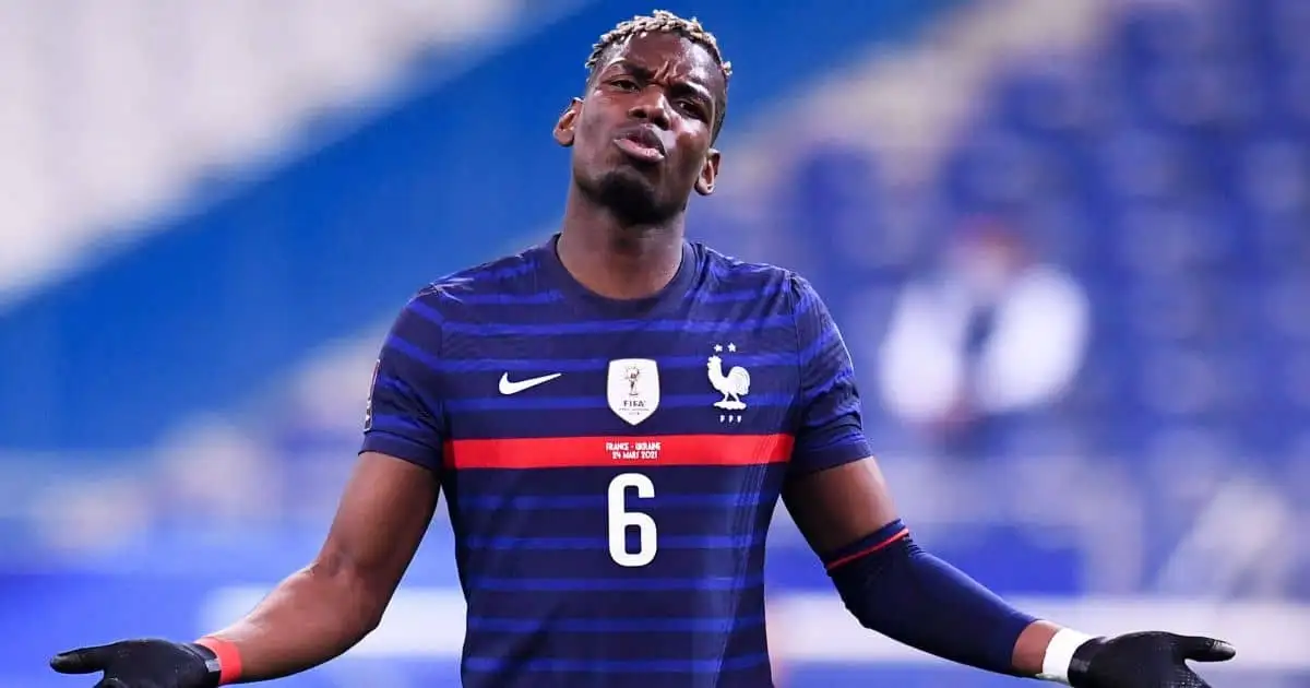 Paul Pogba Man Utd, France v Ukraine March 2021