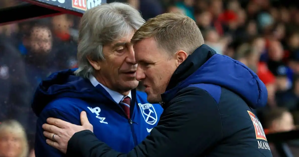 Manuel Pellegrini, Eddie Howe