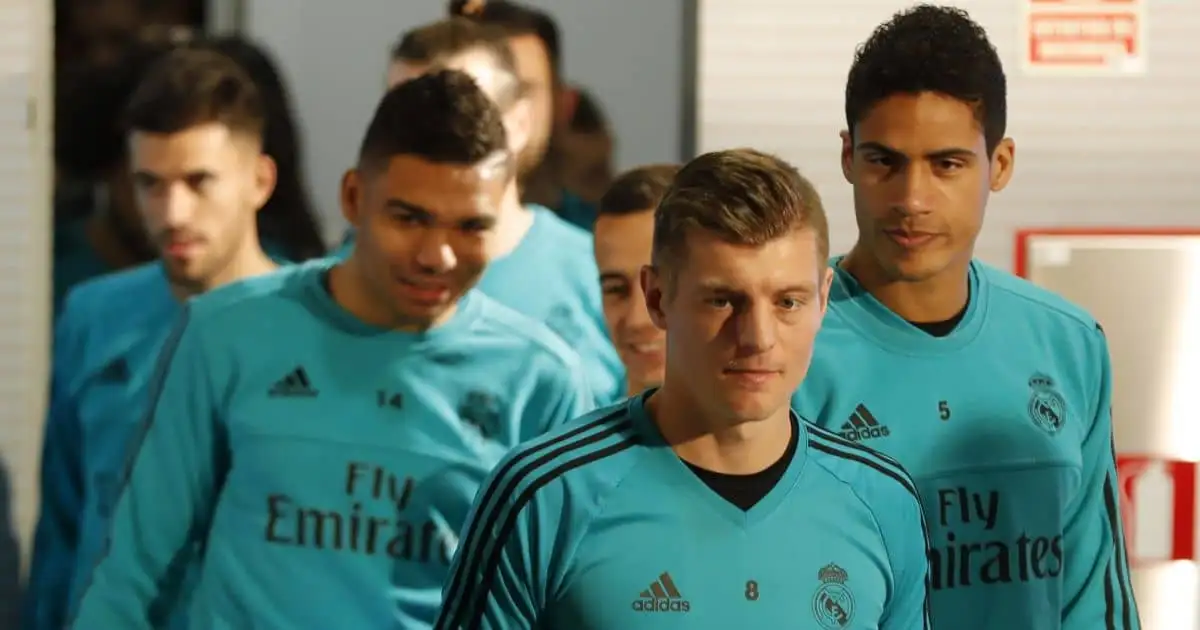 Toni Kroos, Casemiro, Raphael Varane, Real Madrid