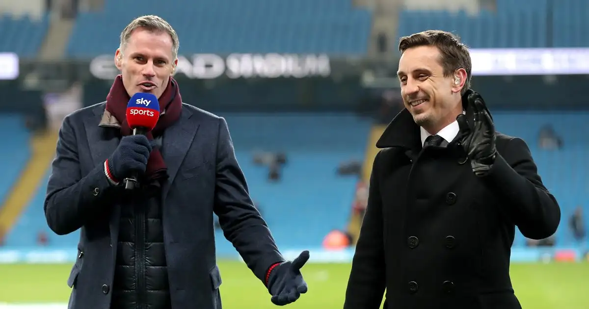 Jamie Carragher and Gary Neville