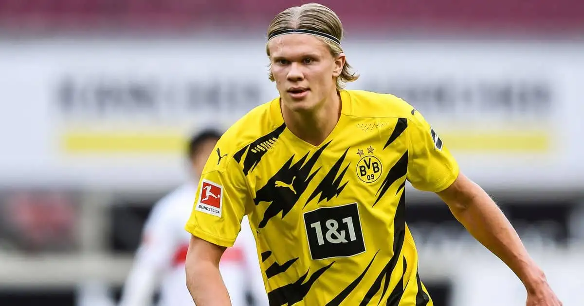 Erling Haaland Borussia Dortmund striker linked with Premier League move