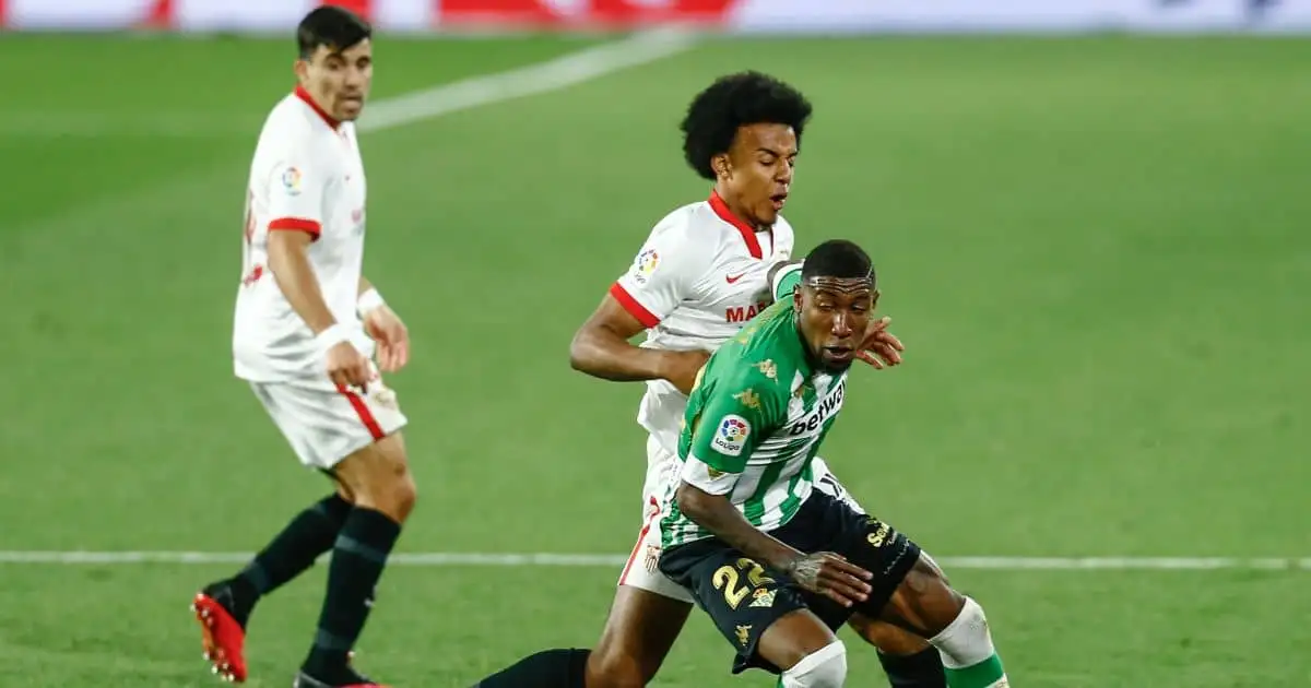 Emerson Royal, Jules Kounde Sevilla v Real Betis March 2021