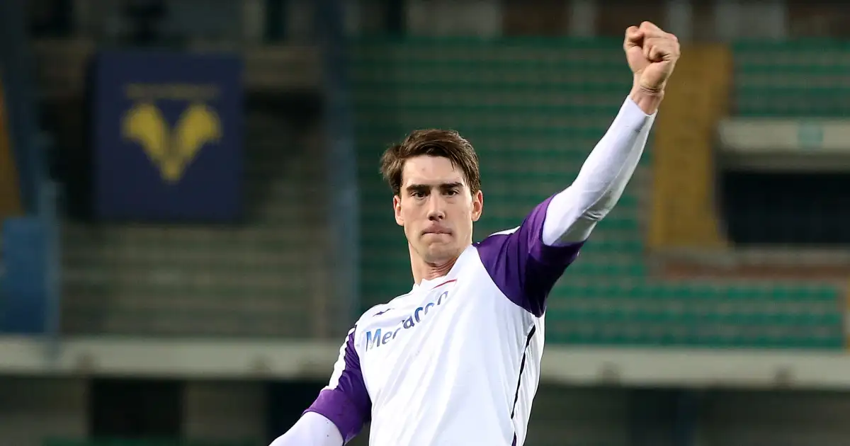 Fiorentina Fans Reaction to Dusan Vlahovic after returns to Stadio Artemio  Franchi 