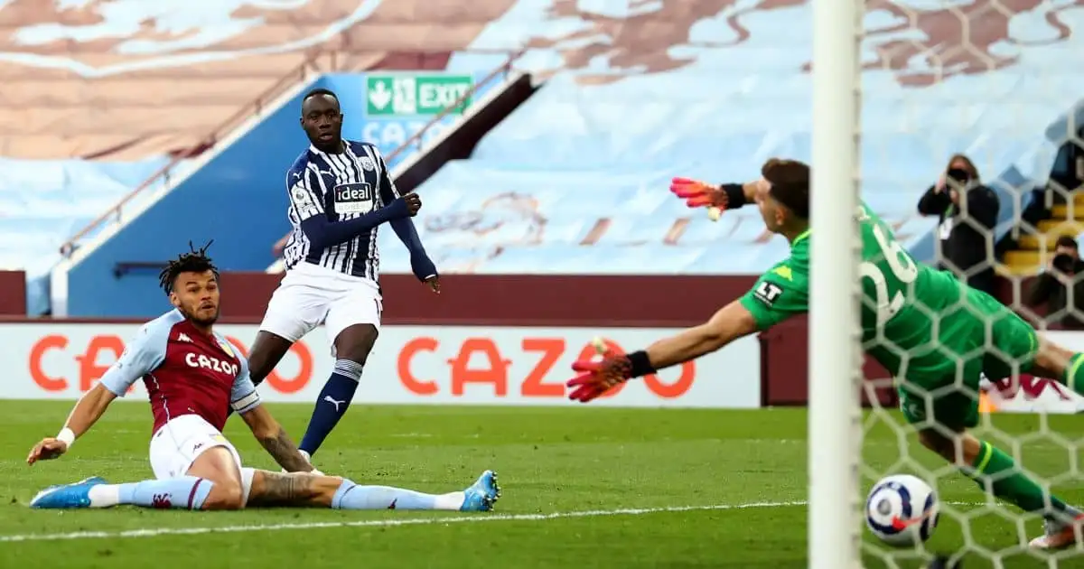 Mbaye Diagne Aston Villa v West Brom April 2021