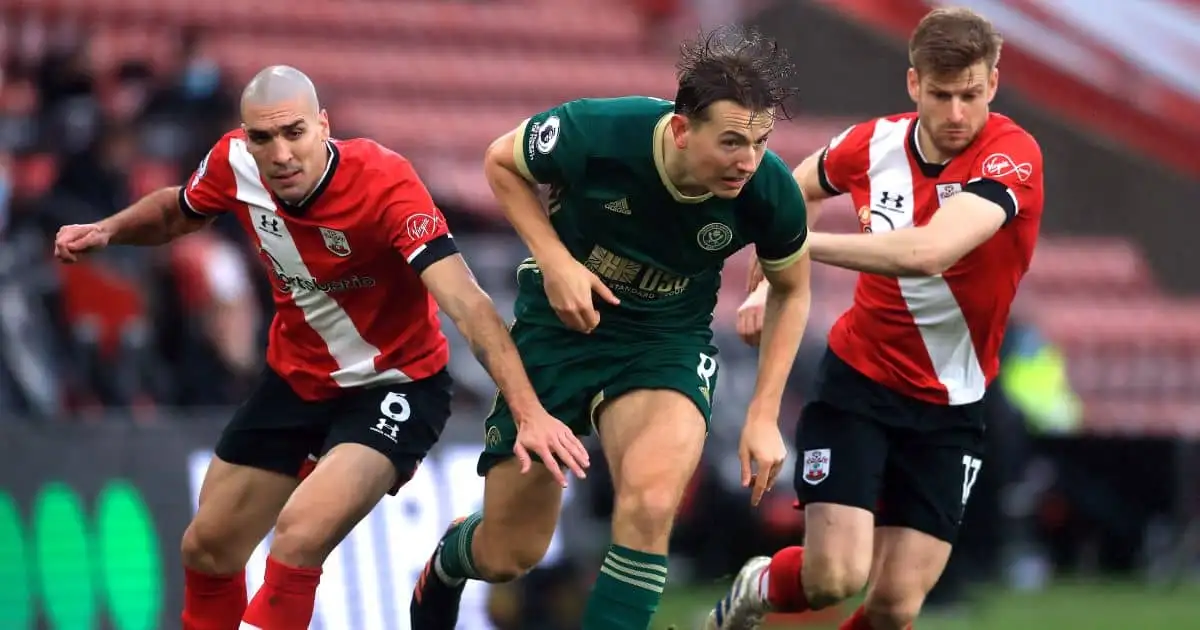 Sander Berge, Stuart Armstrong Southampton v Sheff Utd December 2020