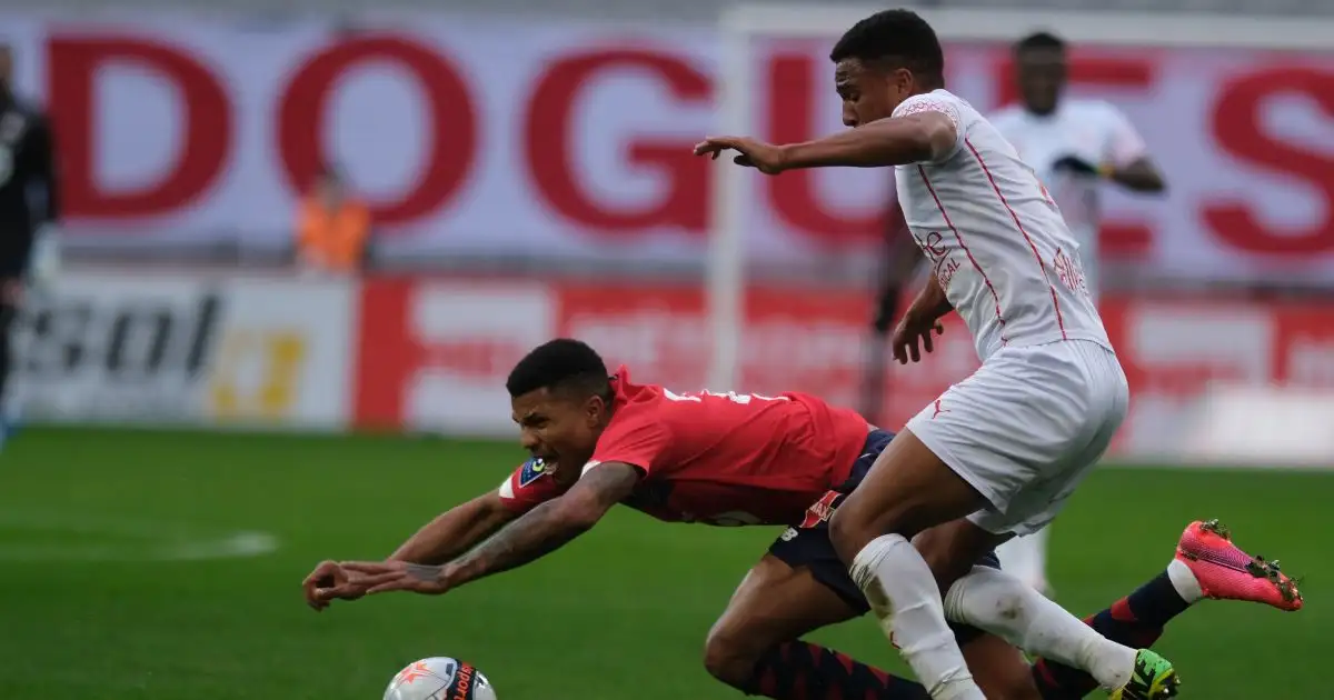 Boubakary Soumare Lille v Nimes March 2021