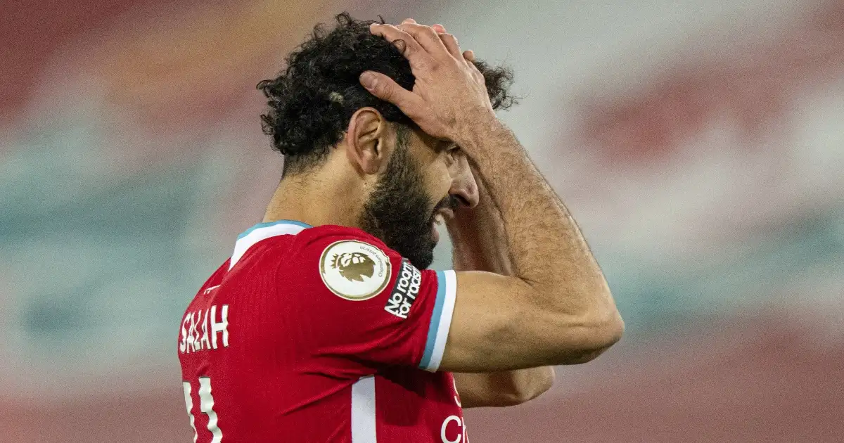 Mohamed Salah frustrated, Liverpool