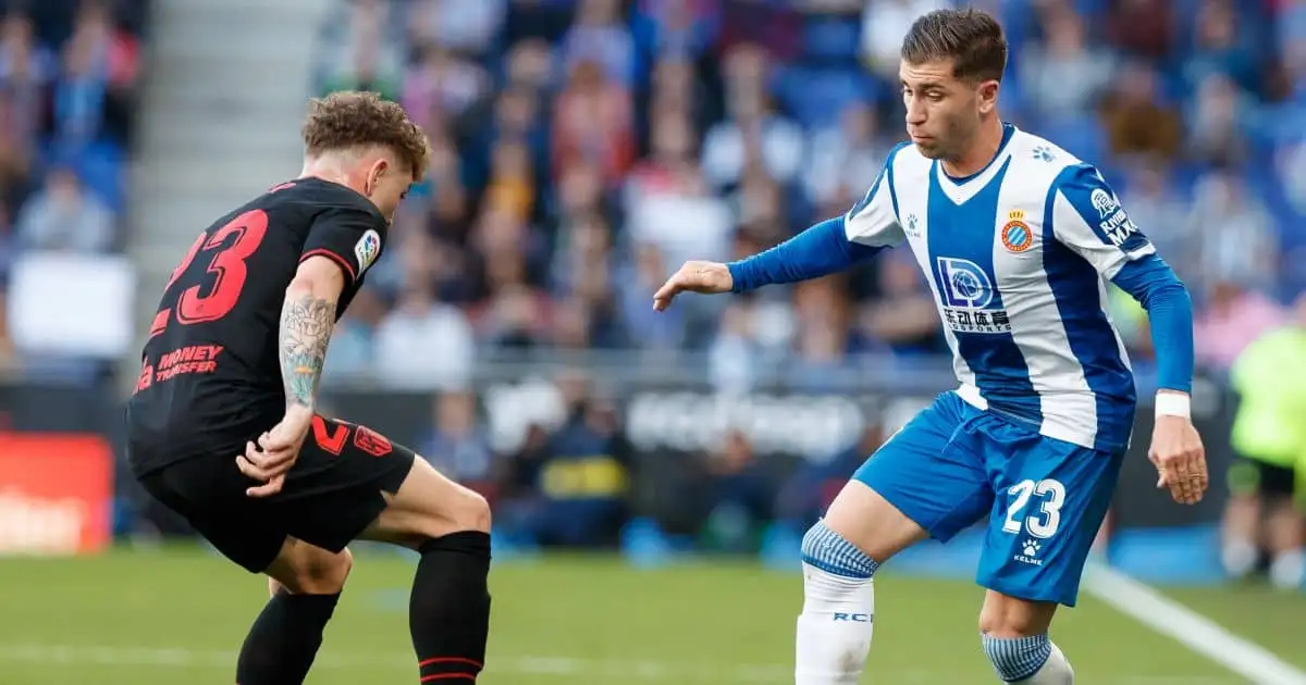 Kieran Trippier, Adrian Embarba Espanyol v Atletico Madrid March 2020