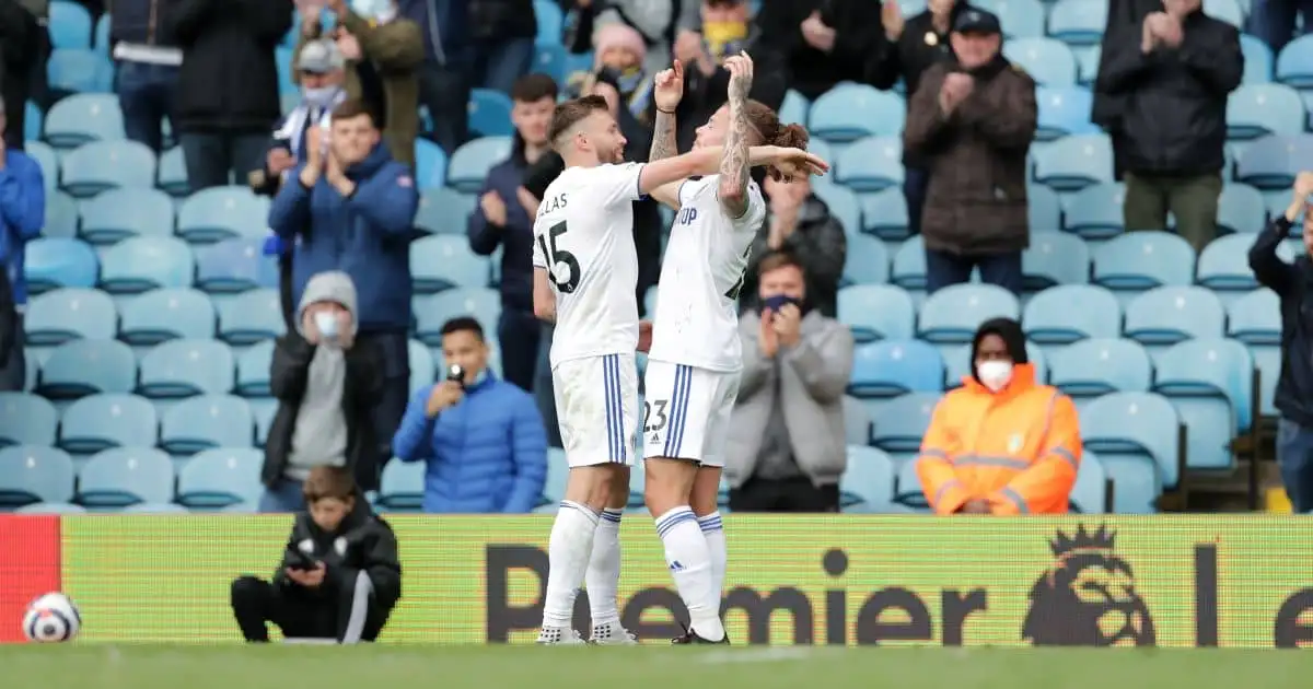 Returning Leeds fans mob goalscoring hero as supporters treated to West Brom stroll to finish season
