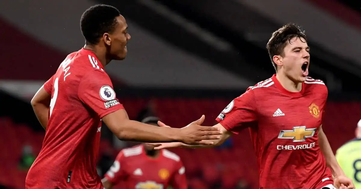 Anthony Martial, Daniel James, Man Utd celeb