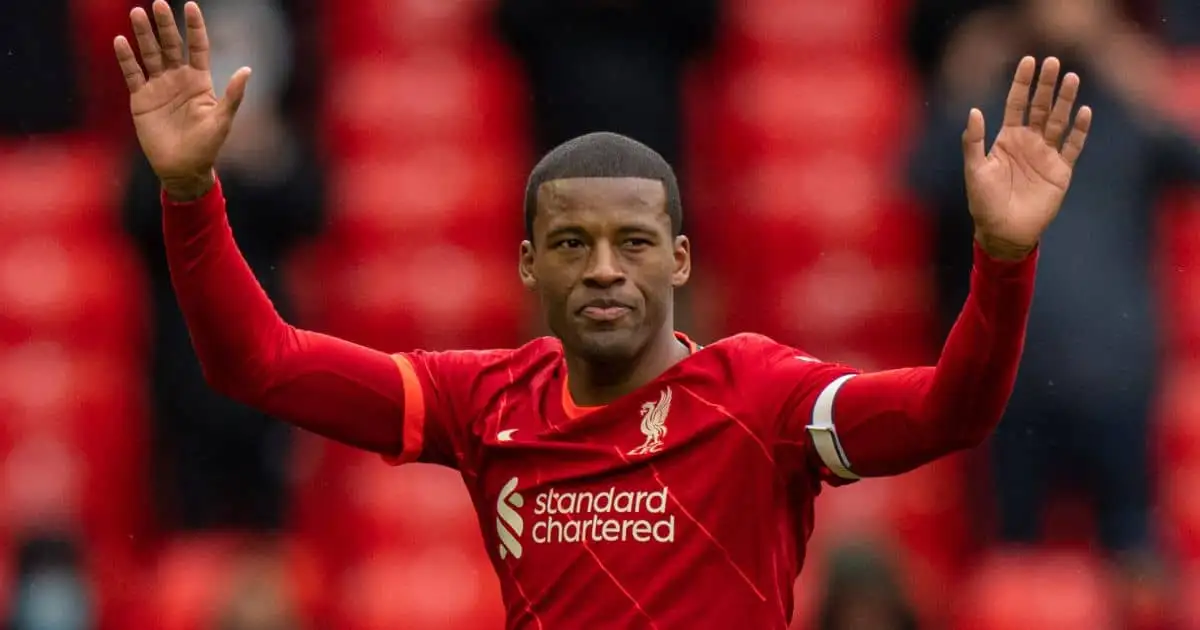 Georginio Wijnaldum, emotional Liverpool farewell