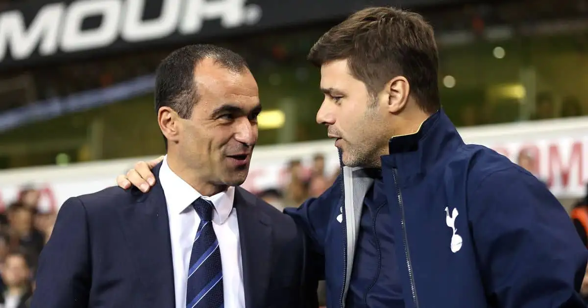 Roberto Martinez, Mauricio Pochettino Tottenham v Everton November 2014