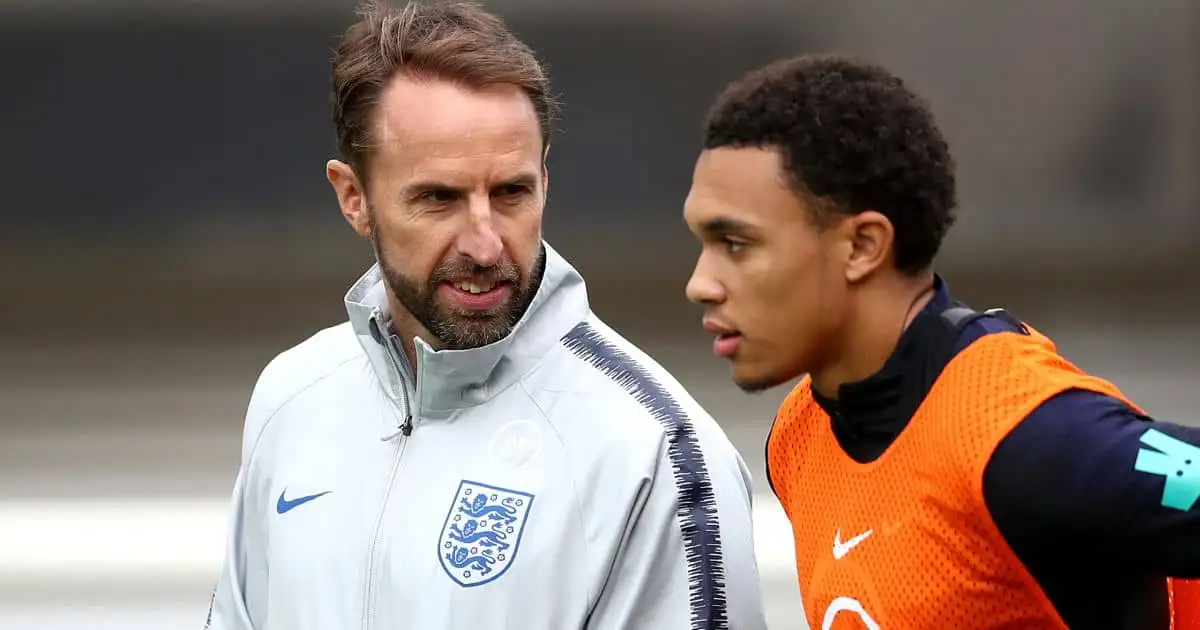 Gareth Southgate Trent Alexander-Arnold England training TEAMtalk
