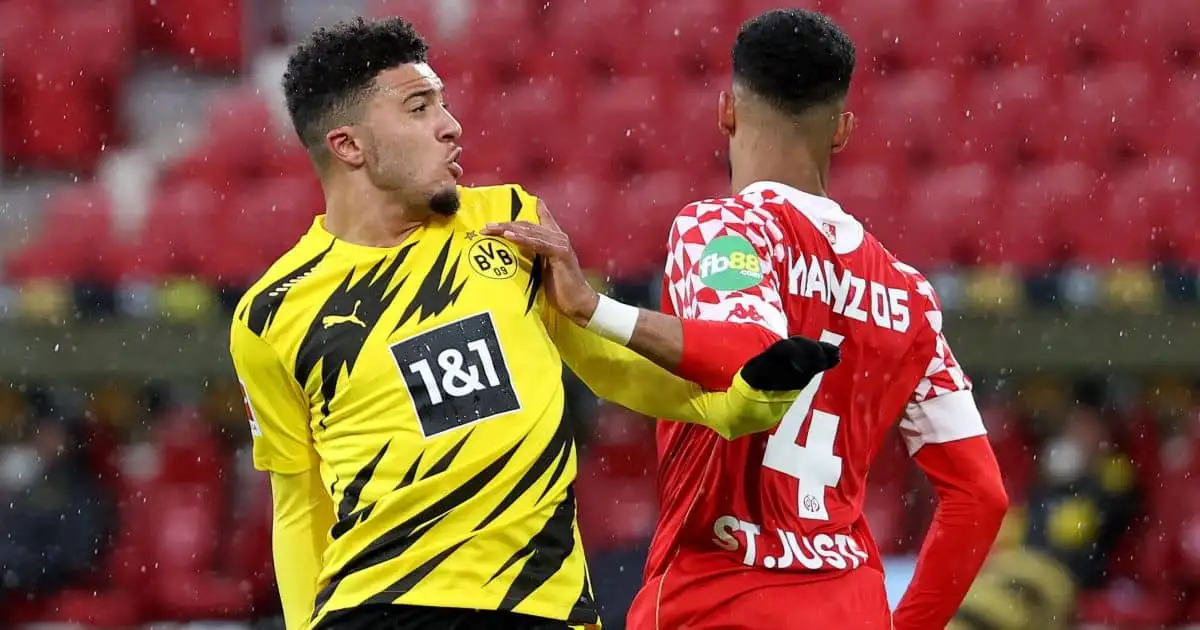 Jadon Sancho, Jeremiah St. Juste Mainz v Borussia Dortmund May 2021