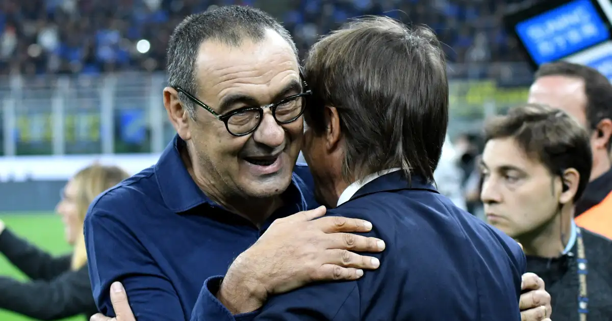 Maurizio Sarri and Antonio Conte, linked with Everton and Tottenham jobs