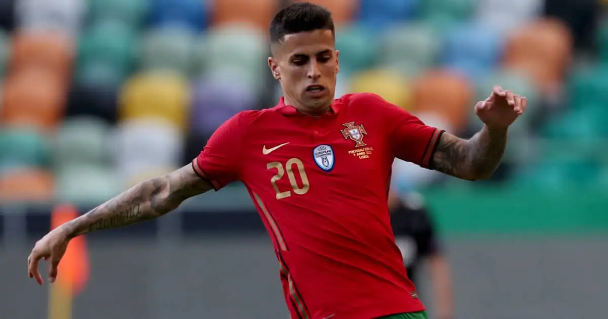 Joao Cancelo in action for Portugal, June 2021