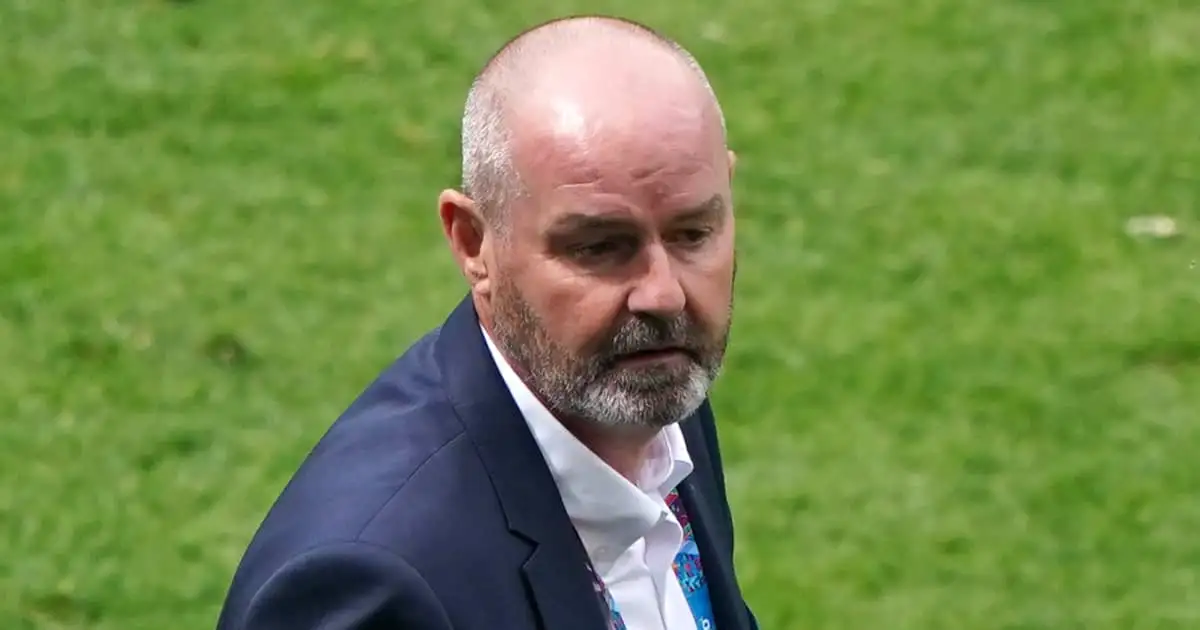 Steve Clarke dejected after Scotland defeat to Czech Republic, Euro 2020, June 2021