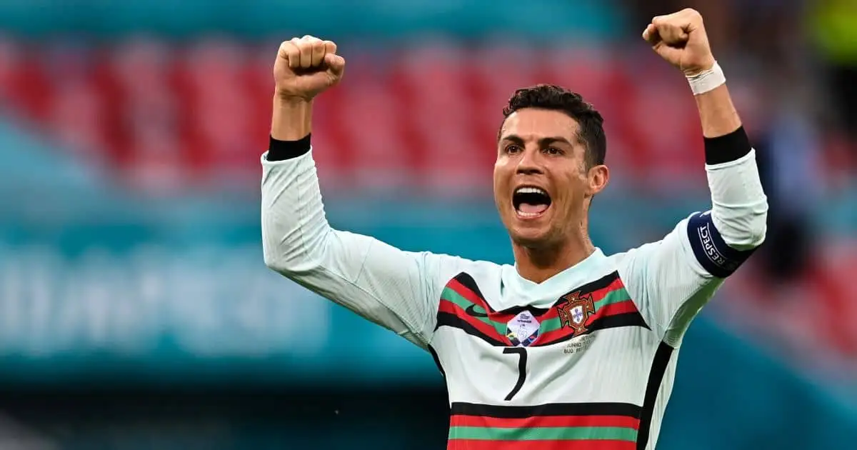 Cristiano Ronaldo celeb Hungary v Portugal TEAMtalk