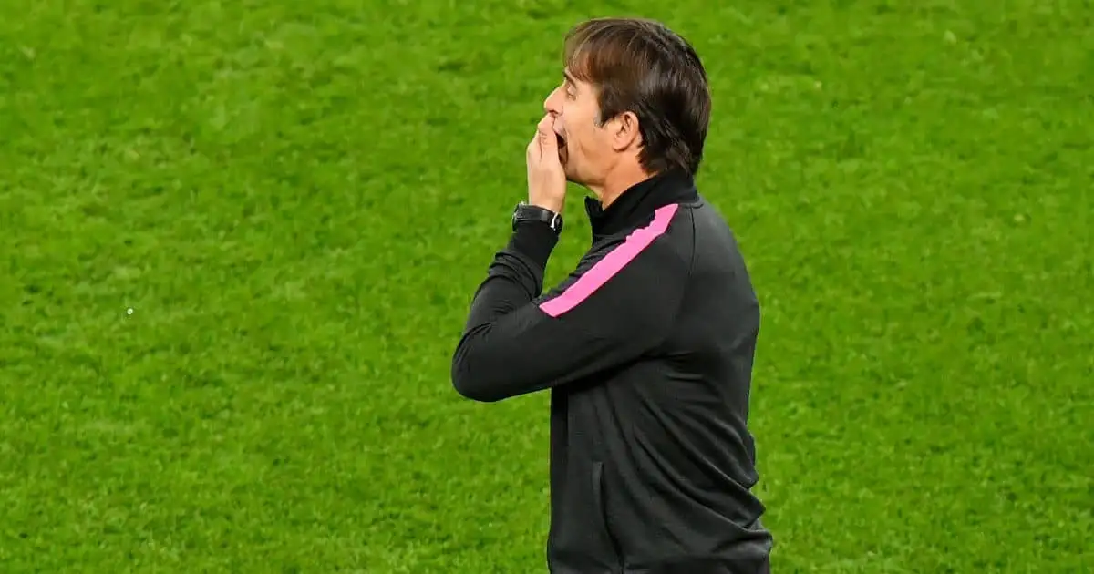 Julen Lopetegui Sevilla manager v Borussia Dortmund March 2021