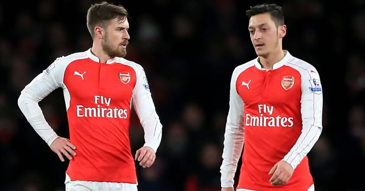 Aaron Ramsey; Mesut Ozil Arsenal old boys TEAMtalk