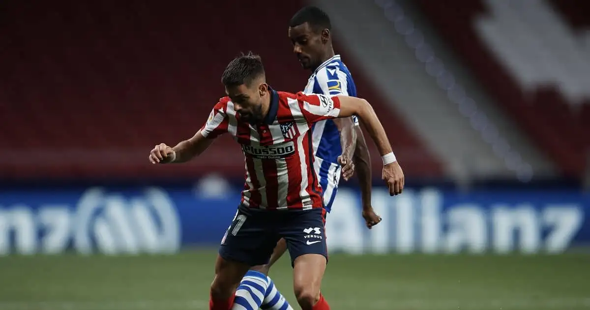 Alexander Isak, Yannick Carrasco Atletico Madrid v Real Sociedad May 2021