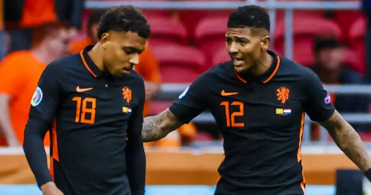 Donyell Malen, Patrick van Aanholt, Holland, Euro 2020