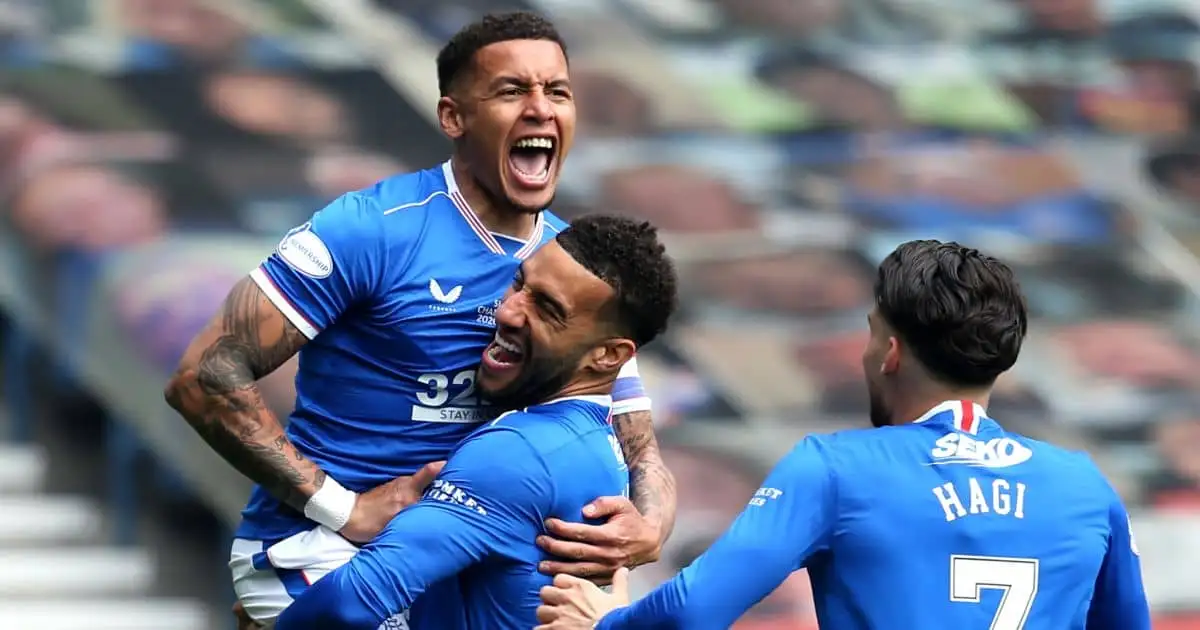 James-Tavernier Rangers celebration Ibrox May 2021