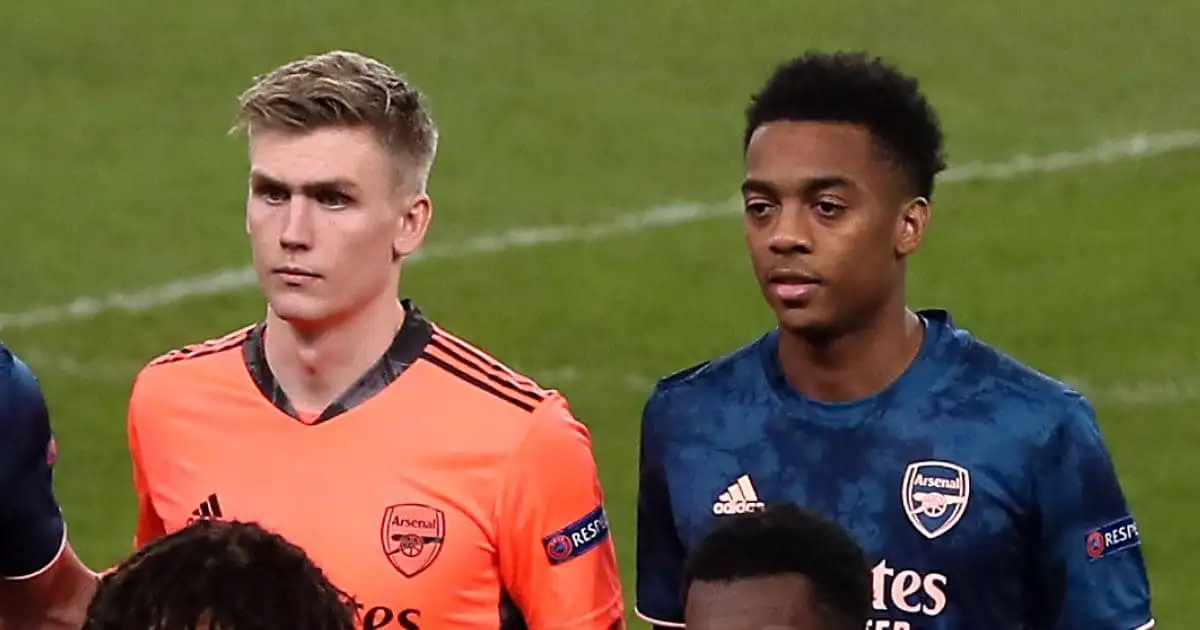 Runar Alex Runarsson, Joe Willock Arsenal TEAMtalk