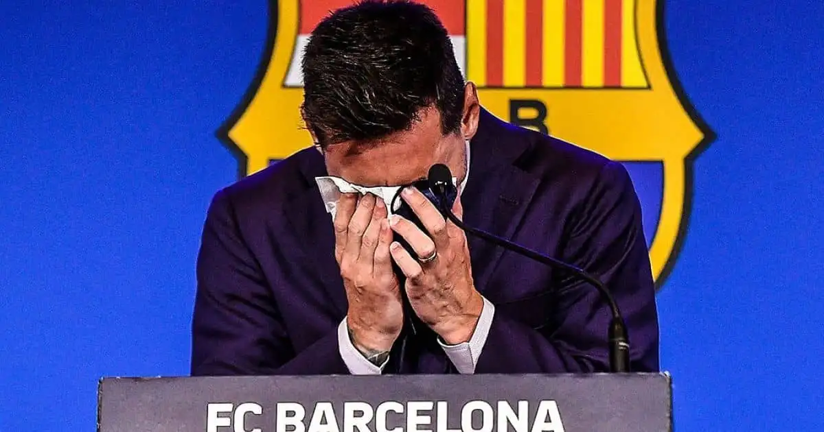 Lionel Messi farewell Barcelona press conference