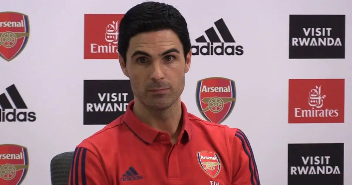 Mikel Arteta faces the press, Arsenal manager, Emirates Stadium