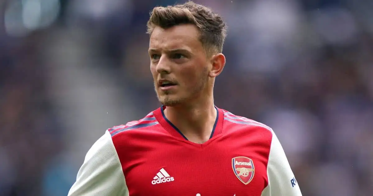 Arsenal's Ben White during The Mind Series match at the Tottenham Hotspur Stadium