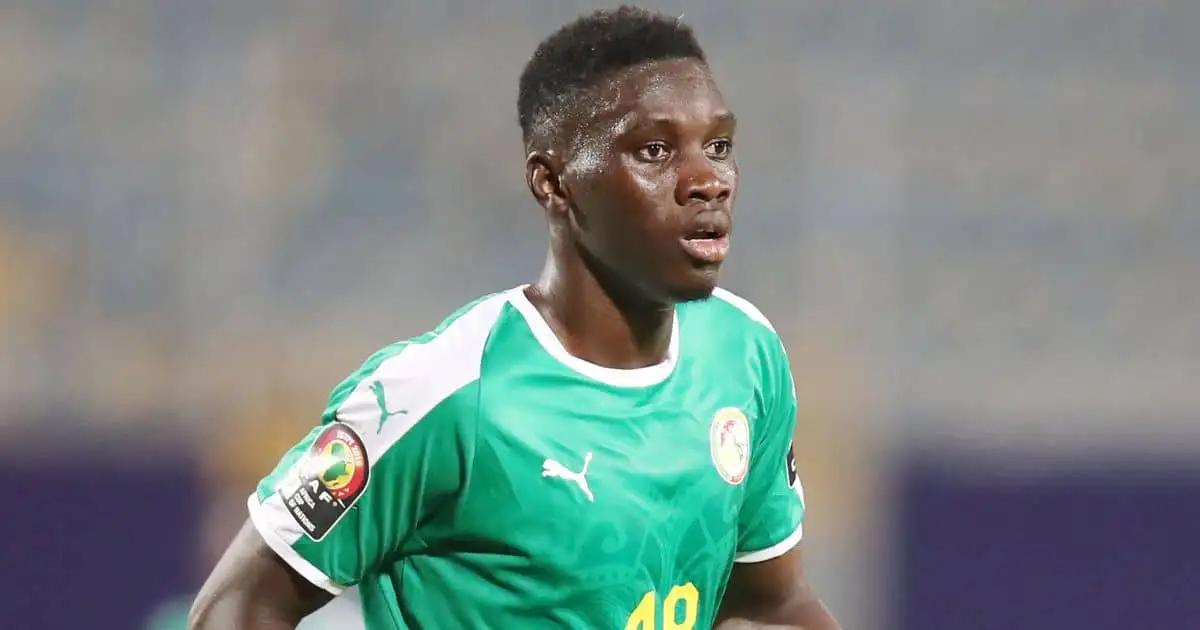 Ismaila Sarr in action for Senegal 2019 Africa Cup of Nations match against Kenya