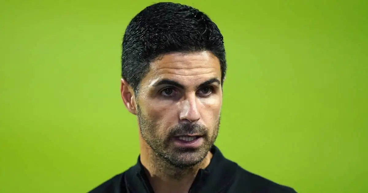Arsenal manager Mikel Arteta speaking after their 2-0 defeat to Brentford 2021