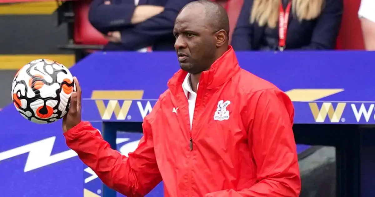 Patrick Vieira during Crystal Palace vs Brentford, August 2021