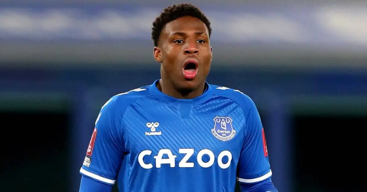 Everton's Thierry Small during the Emirates FA Cup fourth round match at Goodison Park, v Sheffield Wednesday