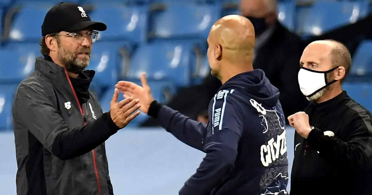 Jurgen Klopp and Pep Guardiola