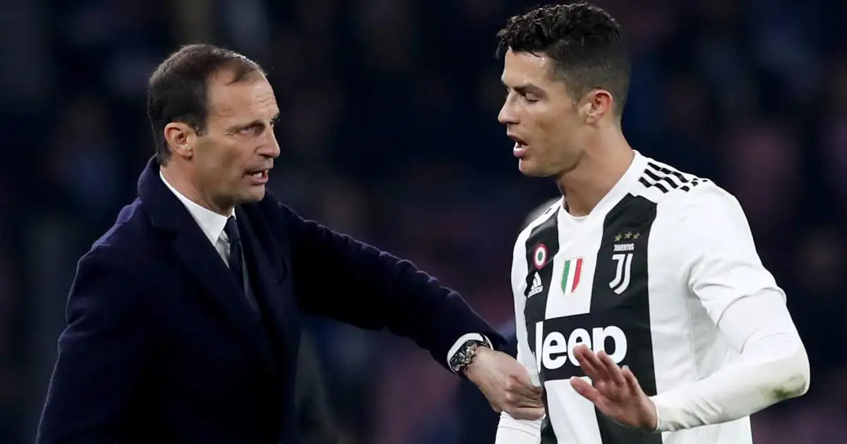 Cristiano Ronaldo boards private jet as Allegri confirms Juventus exit