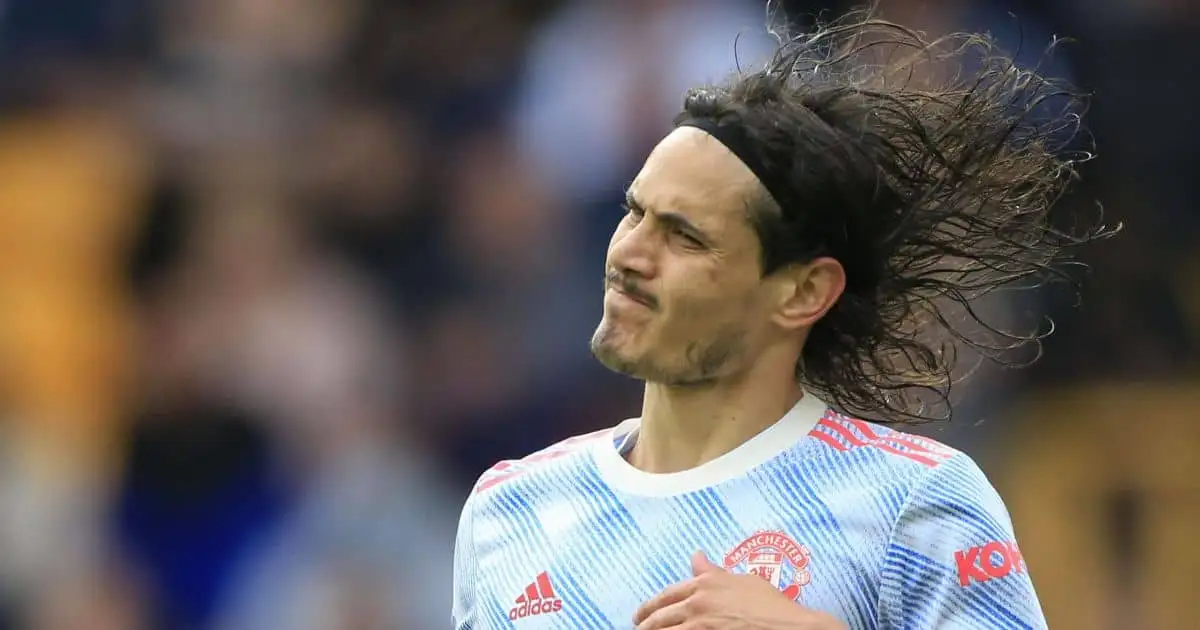 Edinson Cavani Man Utd v Wolves