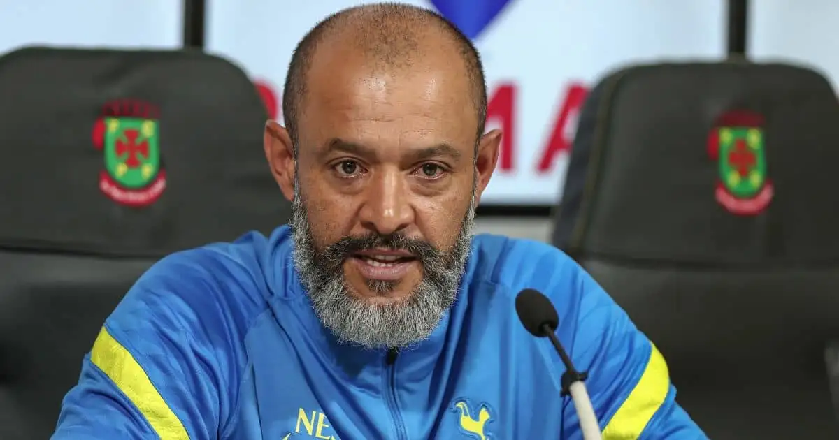 Tottenham manager Nuno Espírito Santo in Europa Conference League press conference