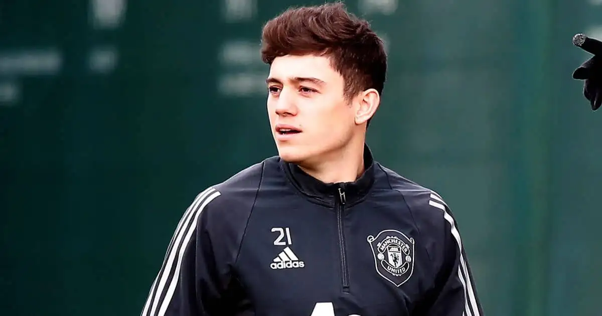 Daniel James during the training session at the Aon Training Complex, Manchester.