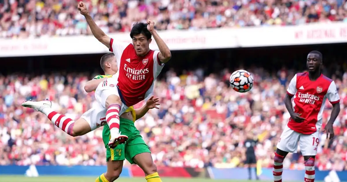 Arsenal defender Takehiro Tomiyasu