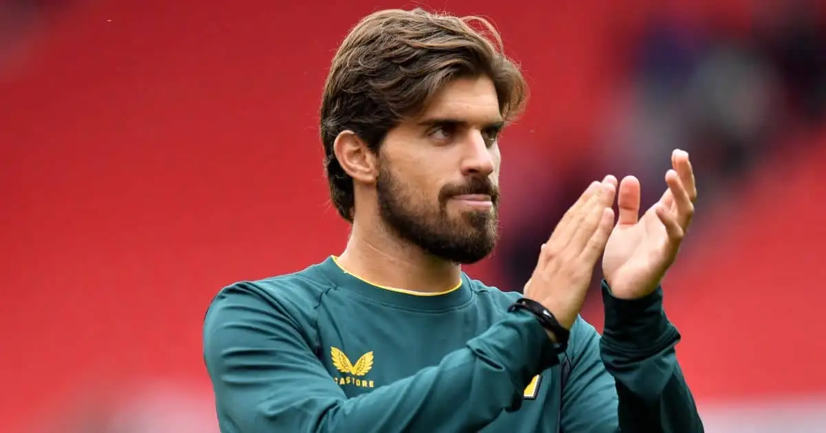 Wolverhampton Wanderers star Ruben Neves applauds the fans after the pre-season friendly match at the bet365 Stadium, Stoke-on-Trent